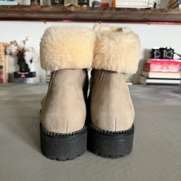 J Crew Nordic Sherpa Suede Hiking Boots - Picture 5 of 10
